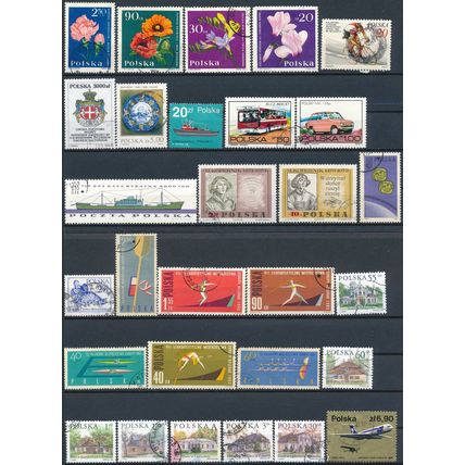 1200+ Stamp Selection - Poland - Used Hinged