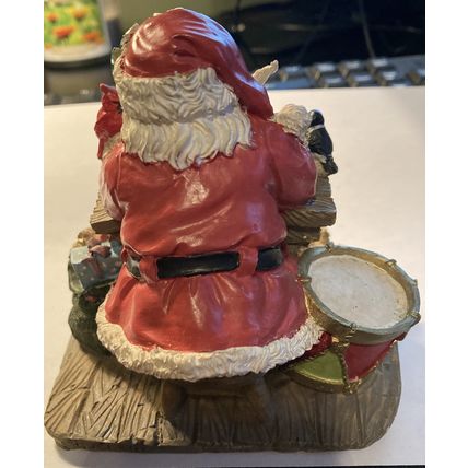 Santa at Desk Resin Decoration 5"