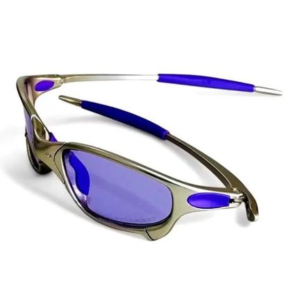 X-Metal Juliet Plasma Sunglasses Low Light Blue