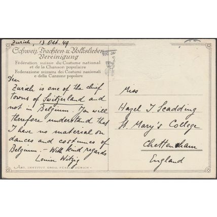 HC Ulrich - Senn, Appenzell, 1949 - Orell Füssli AK