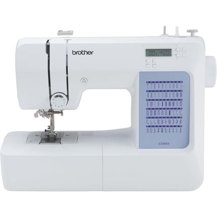 Brother CS5055 Computerized Sewing Machine, 60 Built-In Stitches, LCD Display, 7