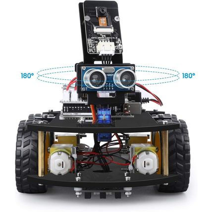 ELEGOO UNO R3 Smart Robot Car Kit V4 for Arduino Robotics for Kids Ages 8-12 12-