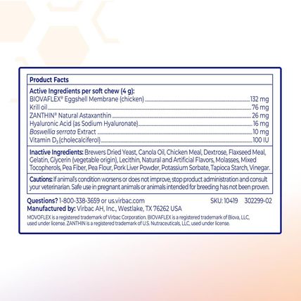 Advanced Soft Chews Hip and Joint Support Supplement for Medium Dogs 60 Count by