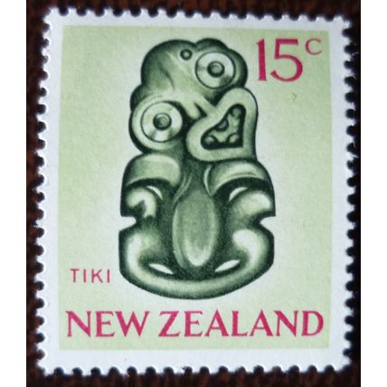New Zealand 1967 Decimal Currency 15c Tiki mint stamp SG856