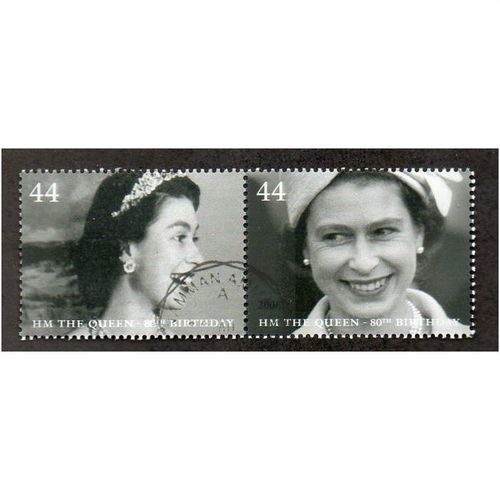 2006 (SE~TE PAIR) 44P '80TH BIRTHDAY OF THE QUEEN' FINE USED (EBID28-033)