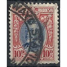 Southern Rhodesia 1933 SG22a 10d Black & Scarlet P11 Good/Fine Used .. ..