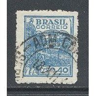 Brazil.SG756 40c Wheat Harvesting Machinery (Blue).Fine Used.Dec14