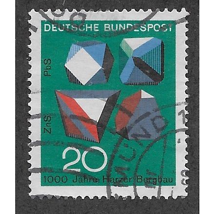 GER 1968 20pf 'SCIENTIFIC ANNIVERSARIES' FINE USED (EBID60-740)