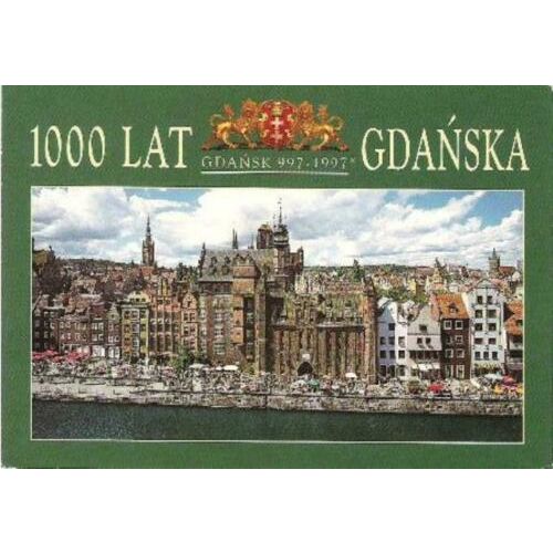 Gdansk, Poland - Millennium - Dlugie Pobrzeze - postcard, stamp 1997