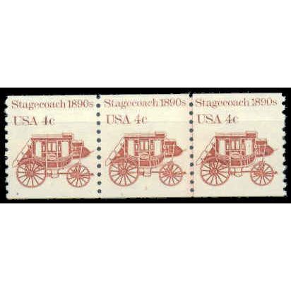 1898A 4c Stagecoach Very Fine MNH Dry Gum PNC 3/3 G0069