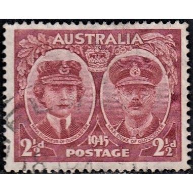 AUSTRALIA, 1945 2.5d Royal Visit, SG 209 (Scott #197), used