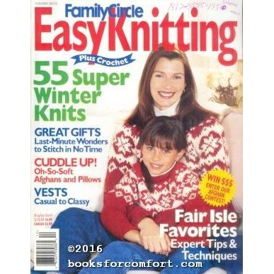 Family Circle Easy Knitting Plus Crochet Winter 2000