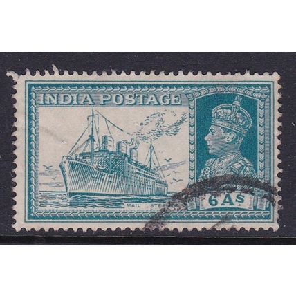 INDIA 1937 MAIL SHIP 6a USED SG256