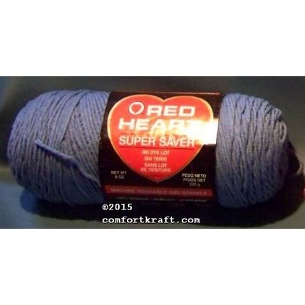 Red Heart Super Saver Worsted Weight Yarn Country Blue 382