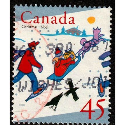 Canada 1996 Christmas 45c Used Stamp
