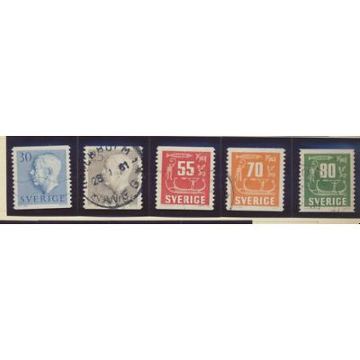 Sweden Stamps Scott #503//512, Used, 9 Different