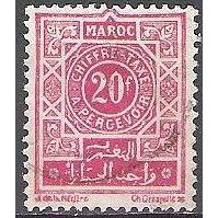 Maroc 1945 Michel Taxe 28 O Cote (2005) 1.10 € Chiffre au milieu Cachet rond