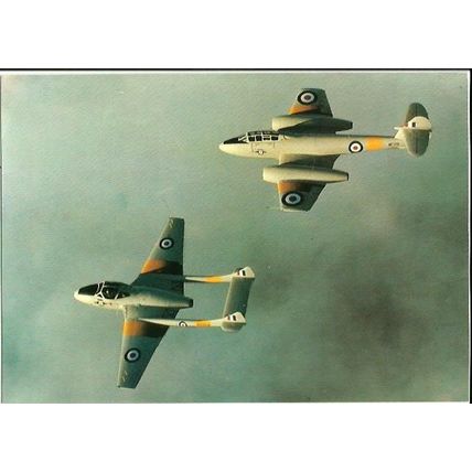 Aviation RAF VINTAGE PAIR Postcard (Dennis M.053370L)