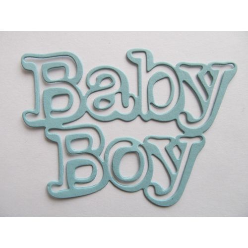 6 x Tonic Die Cuts Baby Boy in Blue