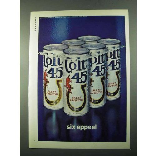 1969 Colt 45 Malt Liquor Ad - Six Appeal