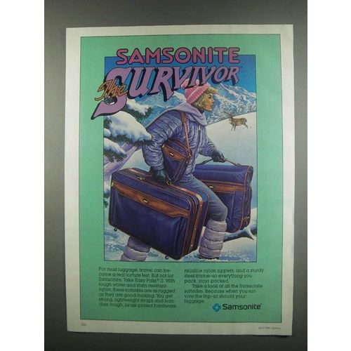 1984 Samsonite Easy Paks II Luggage Ad - Parrish, Jr.