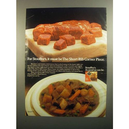 1984 Stouffer's Beef Stew Ad - Short-Rib Corner Pieces