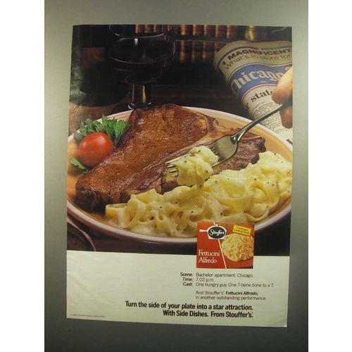 1984 Stouffer's Fettucini Alfredo Ad - Star Attraction
