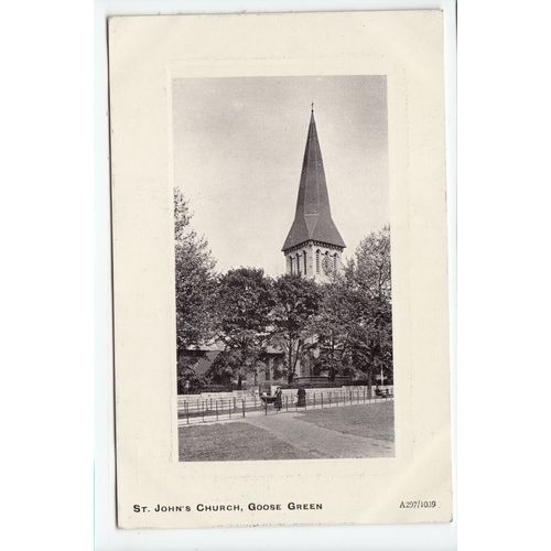 St John's Church Goose Green Postcard South-East London