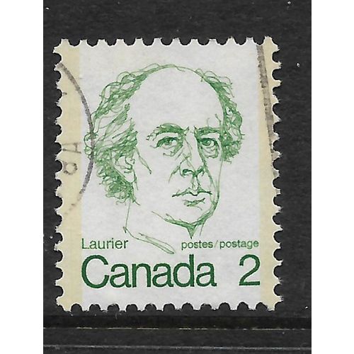 CANADA 1972 SG694 2c DEEP GREEN W LAURIER USED#5