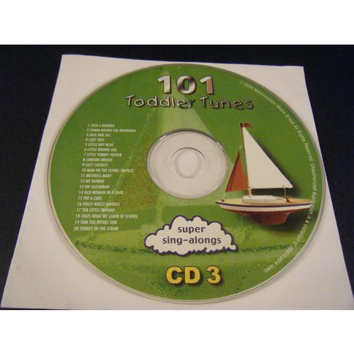 101 Toddler Tunes by Various Artists (CD, 2001) - Disc 3 Only!!!