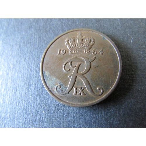 1964 DENMARK FIVE ORE FREE POST. Q