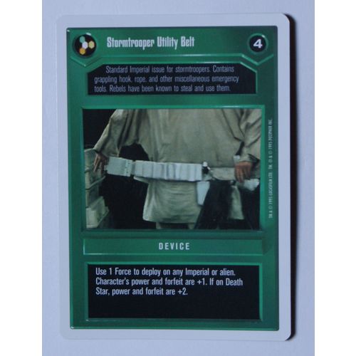 Star Wars CCG: Premier Unlimited # Stormtrooper Utility Belt (A) 1995 dark