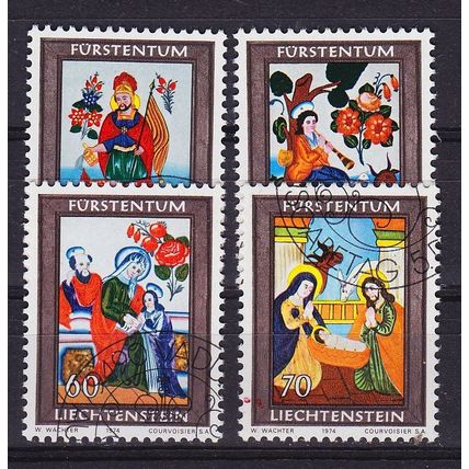 LIECHTENSTEIN [1974] MiNr 0616-19 ( O/used ) Religion