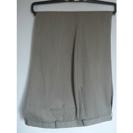 VARTEKS PALE BROWN BIG TALL MENS SMART TROUSERS W54L BNWT