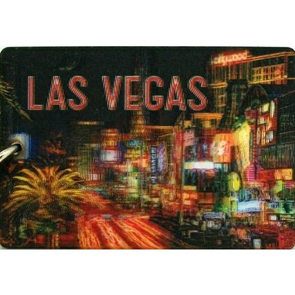 Las Vegas Las Vegas Blvd. Double Sided 3D Key Chain