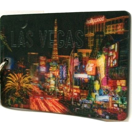 Las Vegas Las Vegas Blvd. Double Sided 3D Key Chain