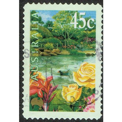 Australia 2000 Gardens 45c Multicoloured S/Ad SG1968 FU