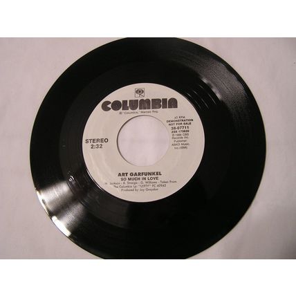 Art Garfunkel Promo 45-SO MUCH IN LOVE STEREO