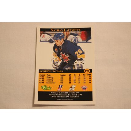Nathan LaFayette 1994 Classic Pro Prospects NO. 195