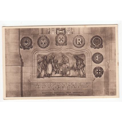 Nursing Services Memorial Scottish National War Memorial Edinburgh Postcard