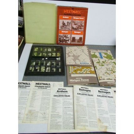 WESTWALL FOUR BATTLES TO GERMANY Plastic Tray pack SPI Avalon Hill 1975