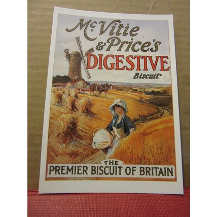 McVITIE & PRICE'S DIGESTIVES unused postcard Mumbles Railway cards MRP/84 =