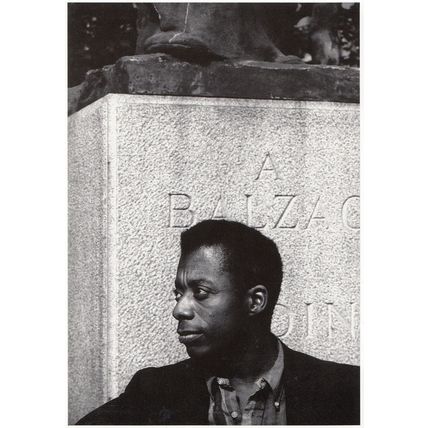 James Baldwin Gravestone Racial Sexual Book Author Photo Postcard