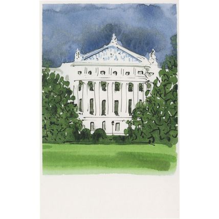 Cumberland Terrace of John Nash London Painting Postcard