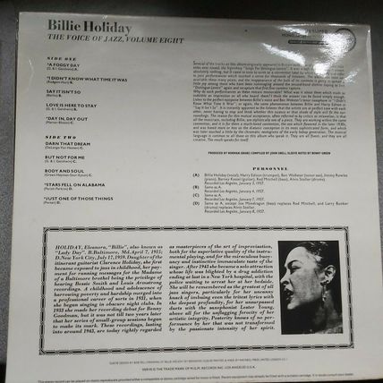 Billie Holiday – The Voice Of Jazz, Volume Eight (2304118) 1974 (LP)