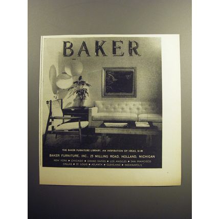 1957 Baker Furniture Advertisement - Sofa and Chair