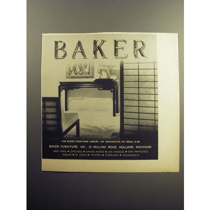 1957 Baker Furniture Ad