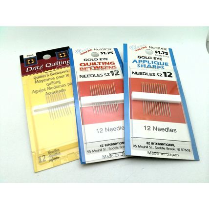 Craft Items Hand Sewing Needles lot 12pks