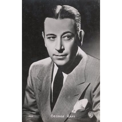 George Raft Film Actor Warner Bros 209 Old Photo Postcard
