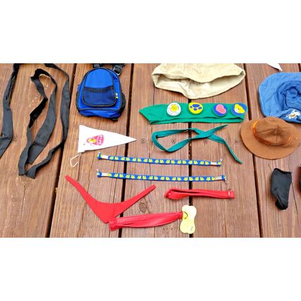 Lot of 33 Pcs Build A Bear Clothes & Accessories Boy & Girl Camp Scout Hiking